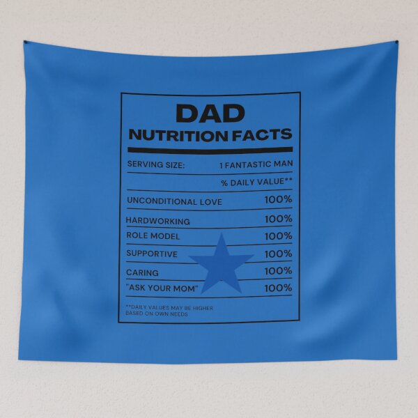 Item preview, DAD nutrition Facts sheet design minimalist  designed and sold by Victornewyork.