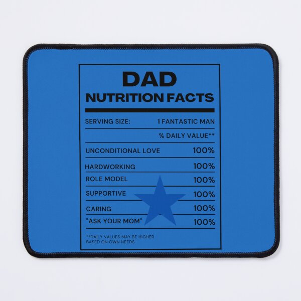 Item preview, DAD nutrition Facts sheet design minimalist  designed and sold by Victornewyork.