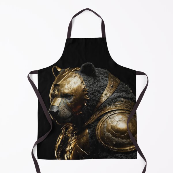 Item preview, Golden armored black bear designed and sold by bearden-designs.