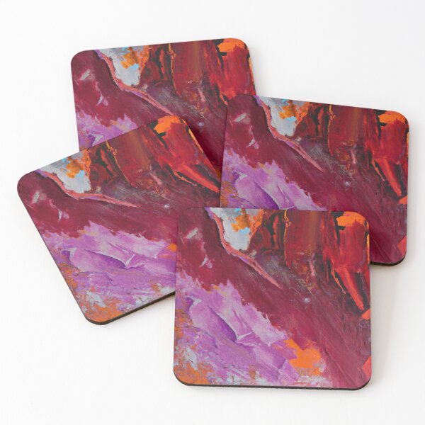 Item preview, Abstract Oil Painting - Purple, Red and Burgundy designed and sold by Inomaly Art.