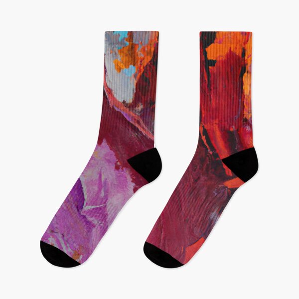 Item preview, Abstract Oil Painting - Purple, Red and Burgundy designed and sold by Inomaly Art.
