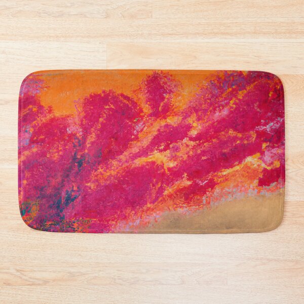 Item preview, Abstract art - Color Field - Rich watercolour in Pink and Orange designed and sold by Inomaly Art.