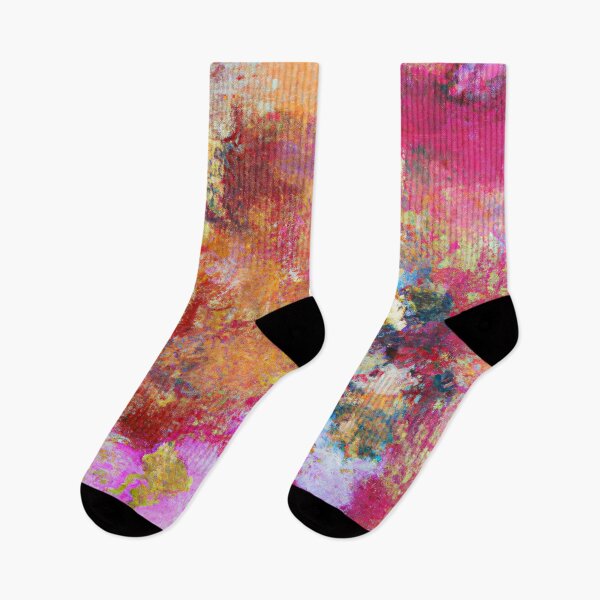 Item preview, Abstract Painting in Pink, Red, Purple and Gold designed and sold by Inomaly Art.