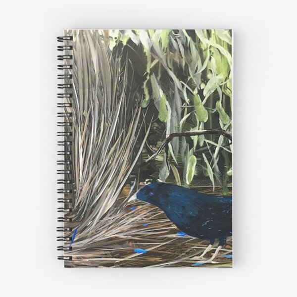 Item preview, Amazing Birds, Satin Bowerbird Art, Decorative Wildlife Painting By Lisa Kirwan designed and sold by KirwanArt.
