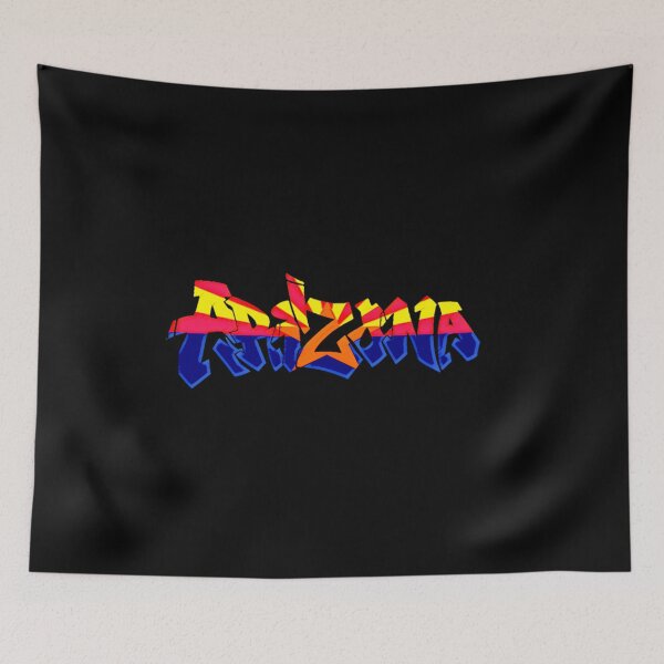 Item preview, Arizona Roosevelt Row Flag Graffiti - Pink designed and sold by Dude  Stuff.