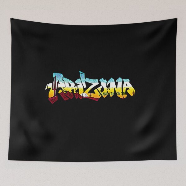 Item preview, Arizona License Plate and Flag Roosevelt Row Graffiti - Stickers Socks and More designed and sold by Dude  Stuff.