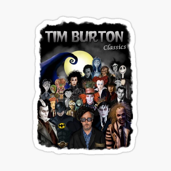 "Tim Burton Classics" Sticker For Sale By Hvmbertogarza | Redbubble