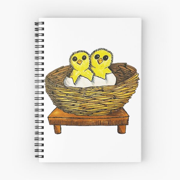 Item preview, Twin Chickens Hatching (Color) designed and sold by Marian Hayes.