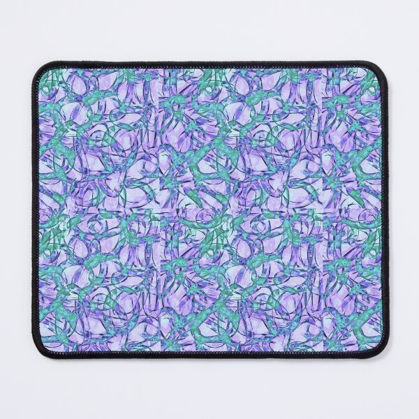 Item preview, Curls and Tangles Abstract Pattern Turquoise Purple Lavender designed and sold by Karen Simon.