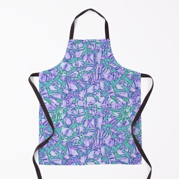 Item preview, Curls and Tangles Abstract Pattern Turquoise Purple Lavender designed and sold by Karen Simon.