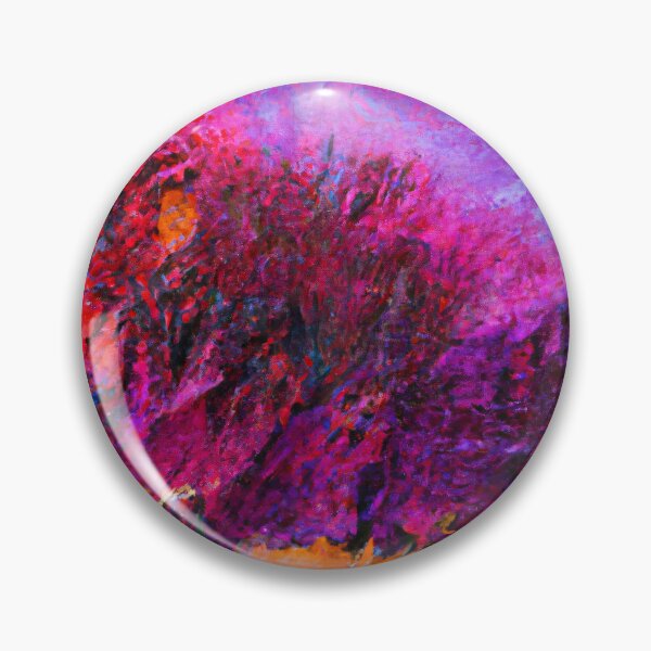 Item preview, Abstract Color Field Art - Rich Purple and Orange Oil Painting designed and sold by Inomaly Art.