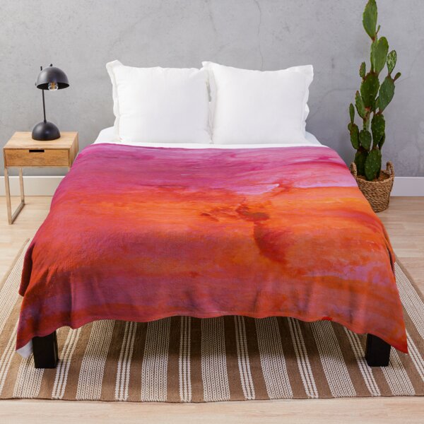 Item preview, Abstract Art - Color Field Painting - Pink and Orange Watercolour designed and sold by Inomaly Art.
