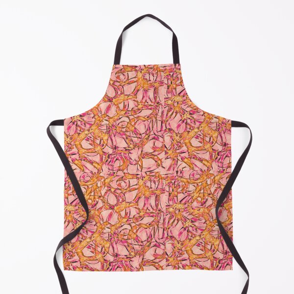 Item preview, Curls and Tangles Abstract Pattern Orange and Pink designed and sold by Karen Simon.