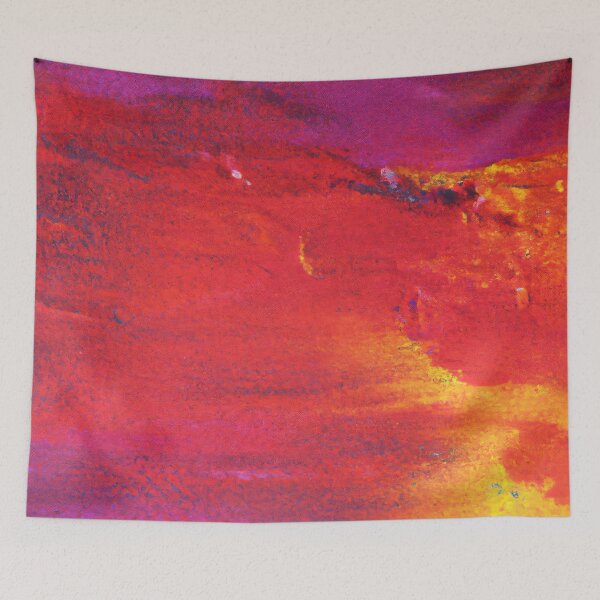 Item preview, Abstract art - Color Field - Rich Red and Orange designed and sold by Inomaly Art.