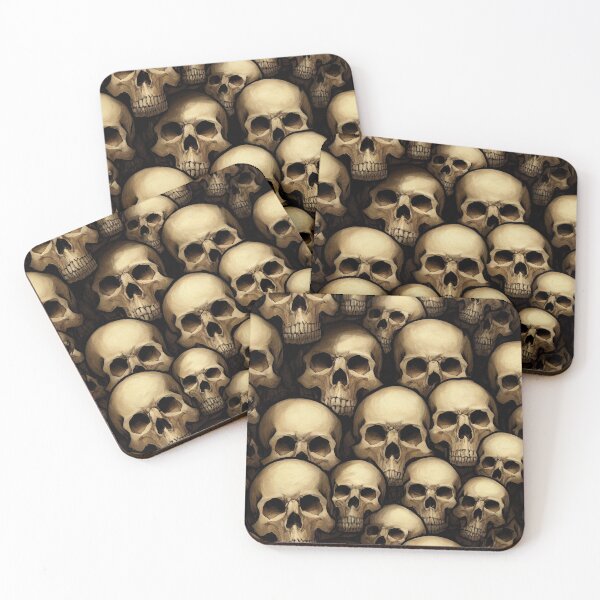 Item preview, Stacked skull heads  designed and sold by They-Call-Me-T.