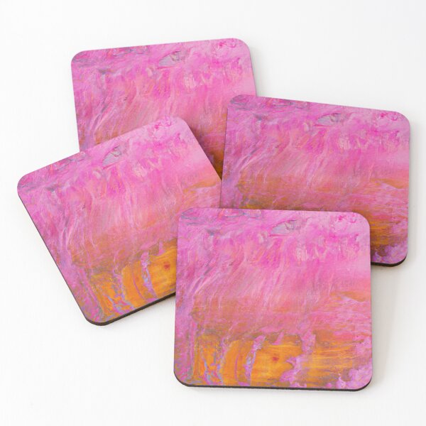 Item preview, Abstract Art Painting - Colorfield - Pink with Orange designed and sold by Inomaly Art.
