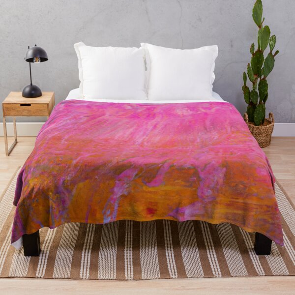 Item preview, Abstract Art Painting - Colorfield - Pink with Orange designed and sold by Inomaly Art.