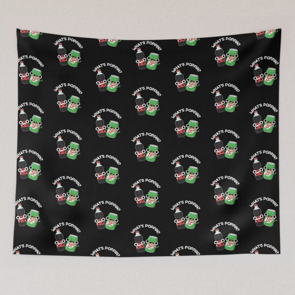 Item preview, What's Poppin Funny Soda Pop Puns (Dark BG) designed and sold by punnybone.