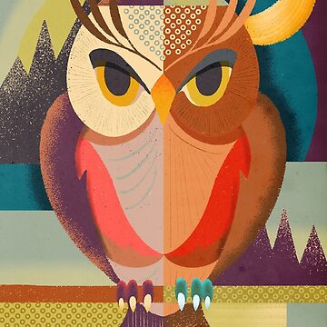Artwork thumbnail, 70s Owl by Flickingjane