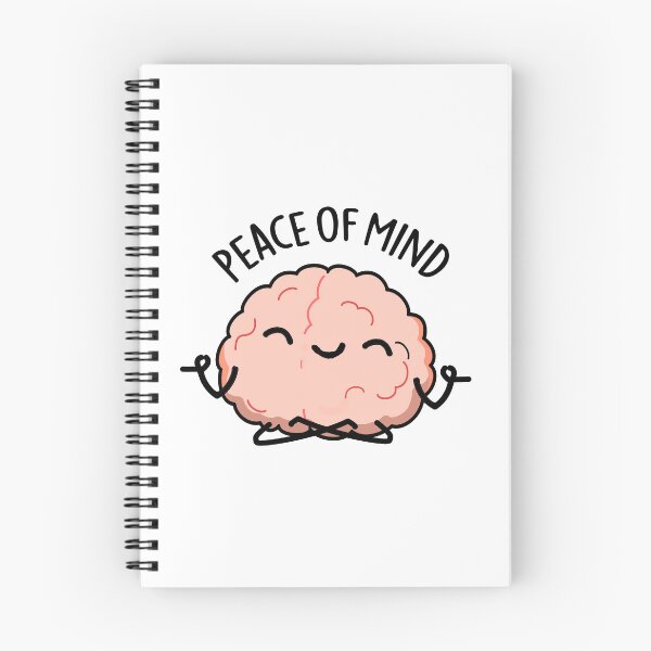 Item preview, Peace Of Mind Funny Brain Puns  designed and sold by punnybone.