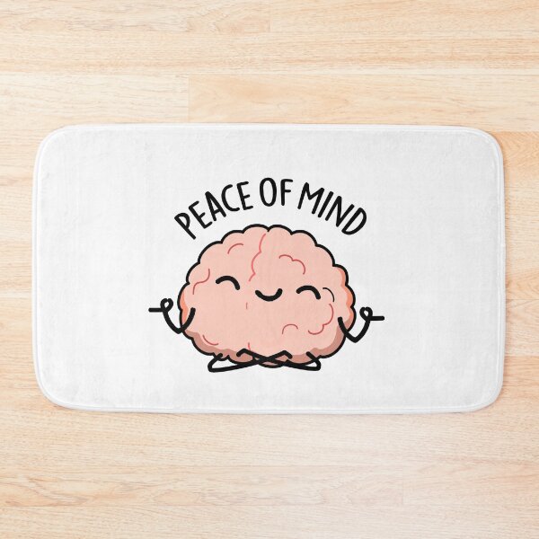 Item preview, Peace Of Mind Funny Brain Puns  designed and sold by punnybone.