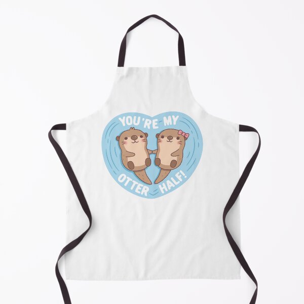 Item preview, Cute Otters You Are My Otter Half Love Pun designed and sold by rustydoodle.