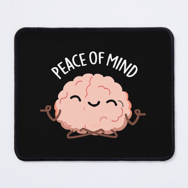 Item preview, Peace Of Mind Funny Brain Puns (Dark BG) designed and sold by punnybone.