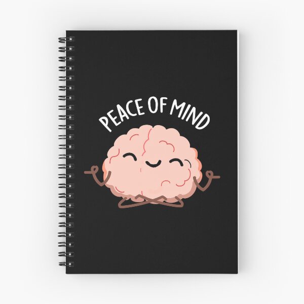 Item preview, Peace Of Mind Funny Brain Puns (Dark BG) designed and sold by punnybone.