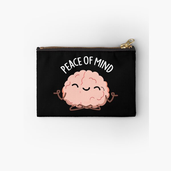 Item preview, Peace Of Mind Funny Brain Puns (Dark BG) designed and sold by punnybone.