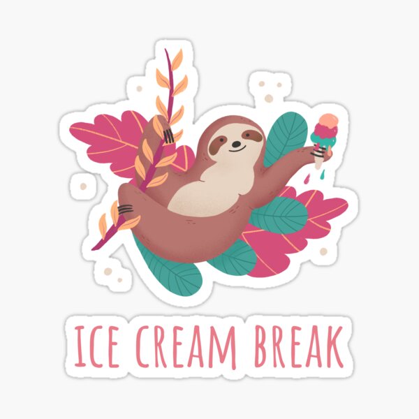 Item preview, Who needs an ice cream break with Mr Sloth? designed and sold by Oshanka.