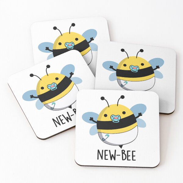 Item preview, New Bee Funny Bug Puns  designed and sold by punnybone.
