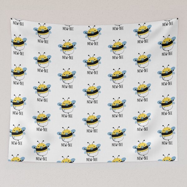 Item preview, New Bee Funny Bug Puns  designed and sold by punnybone.