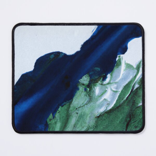 Item preview, Abstract art - Color Field - Rich watercolour - Blue and Green on White Canvas designed and sold by Inomaly Art.