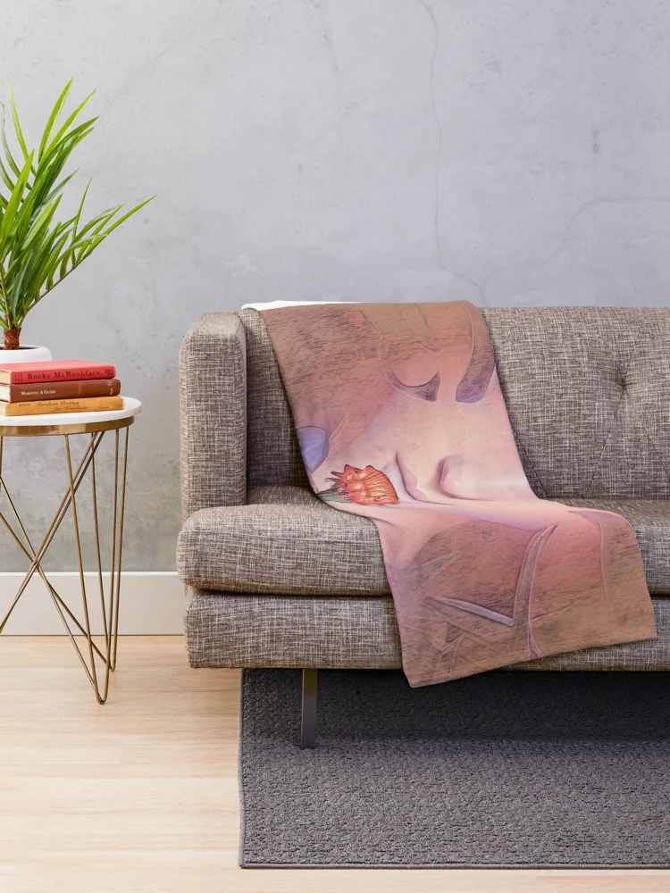 Thumbnail 2 of 6, Throw Blanket, Contemplation designed and sold by TiltedCode.