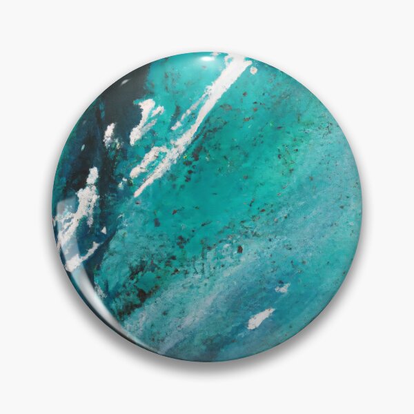 Item preview, Abstract art - Color Field - Teal, Green and White Paint designed and sold by Inomaly Art.