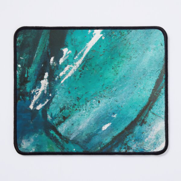 Item preview, Abstract art - Color Field - Teal, Green and White Paint designed and sold by Inomaly Art.