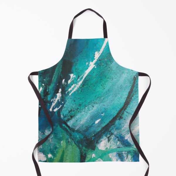 Item preview, Abstract art - Color Field - Teal, Green and White Paint designed and sold by Inomaly Art.