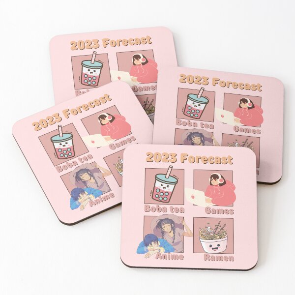 Item preview, Boba Tea Games Anime Ramen 2023 Forecast Kawaii Aesthetic designed and sold by Brasilia.