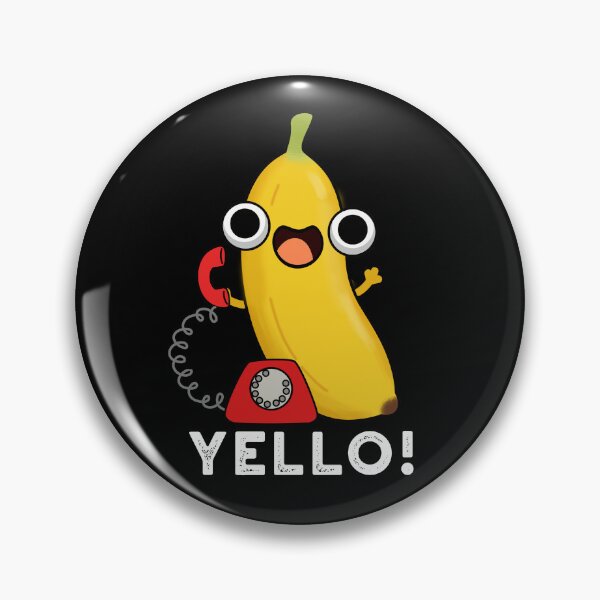 Item preview, Yello Funny Fruit Yellow Banana Puns (Dark BG) designed and sold by punnybone.