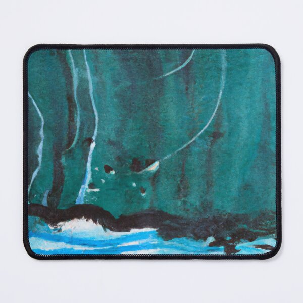 Item preview, Abstract art - Color Field - Teal, Blue and White designed and sold by Inomaly Art.