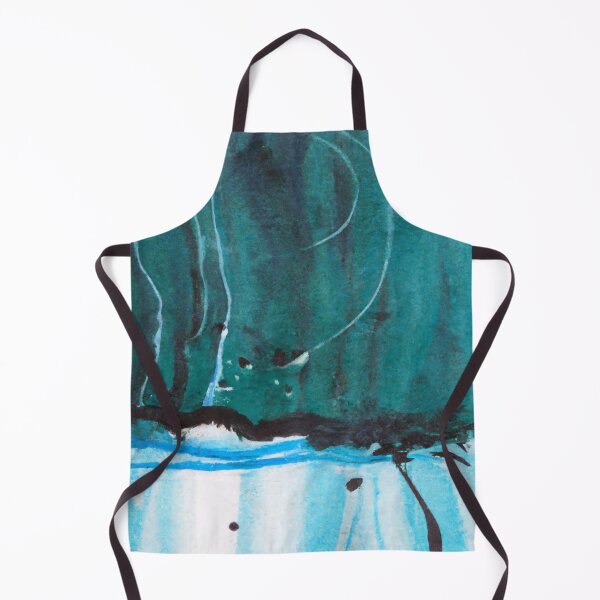 Item preview, Abstract art - Color Field - Teal, Blue and White designed and sold by Inomaly Art.