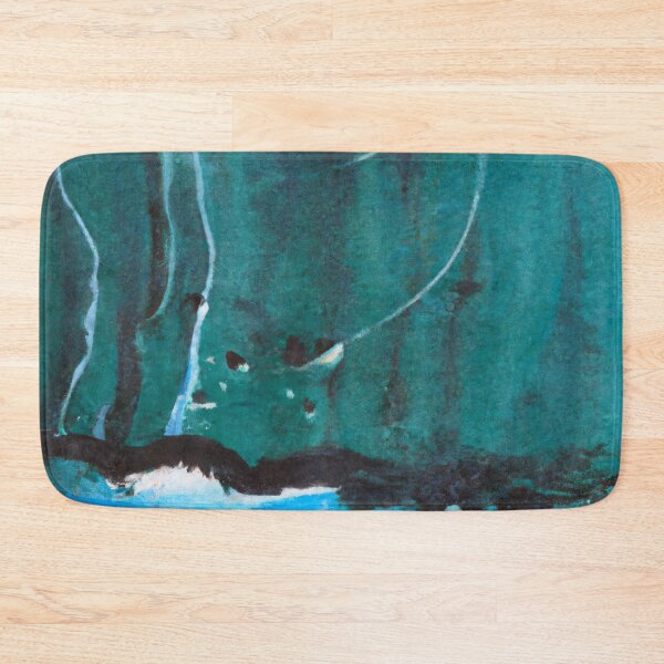 Item preview, Abstract art - Color Field - Teal, Blue and White designed and sold by Inomaly Art.