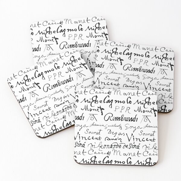 Item preview, Famous Artists' Signatures Pattern designed and sold by judgeart.