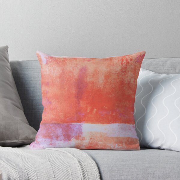 Item preview, Abstract art - Color Field - Rich watercolour - Purple and Salmon designed and sold by Inomaly Art.