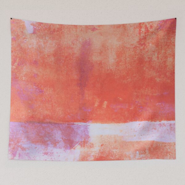 Item preview, Abstract art - Color Field - Rich watercolour - Purple and Salmon designed and sold by Inomaly Art.