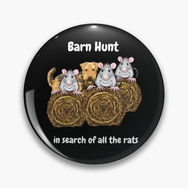 Item preview,  Funny Barn Hunt - in search of all the rats with an Airedale Terrier designed and sold by Just4doglovers.