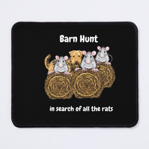 Item preview,  Funny Barn Hunt - in search of all the rats with an Airedale Terrier designed and sold by Just4doglovers.