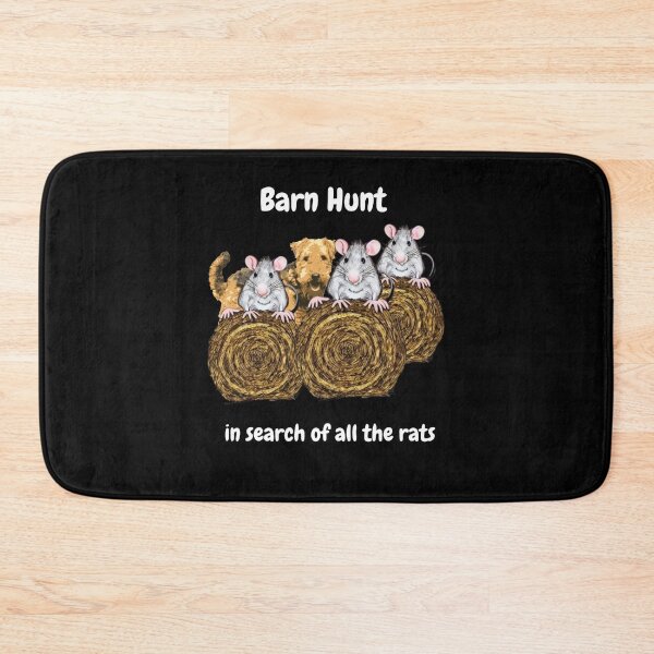 Item preview,  Funny Barn Hunt - in search of all the rats with an Airedale Terrier designed and sold by Just4doglovers.