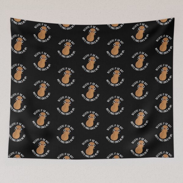 Item preview, Believe It Or Not Nutty Puns Crack Me Up Food Puns (Dark BG) designed and sold by punnybone.