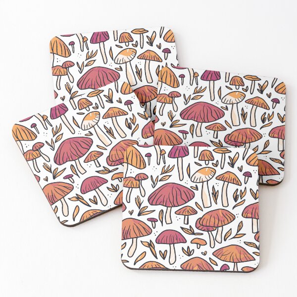 Item preview, Funky Mushroom Pattern Tonos tierra designed and sold by Julie Erin Designs.